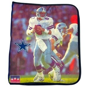 Starline Dallas Cowboys Troy Aikman 3-Ring Binder OS Blue Vintage 1997 NFL